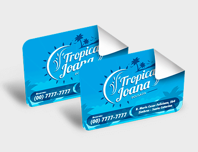 Adesivo em Vinil 13x19 - 4x0 - 100 unid