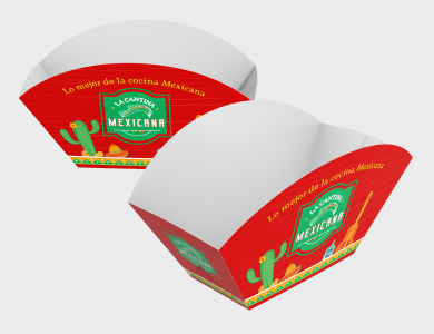 Embalagem Multiuso Barca Kraft 240g sem Película Antigordura 7,5x6x8cm  - 4x0 - 500 unid