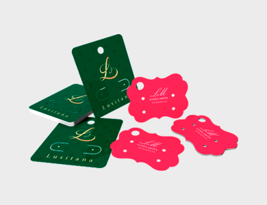 Cartela de Bijuteria Formatos Especiais Couchê 300g Laminação Fosca e Verniz UV Localizado 4x5cm - 4x0 - 2000 unid