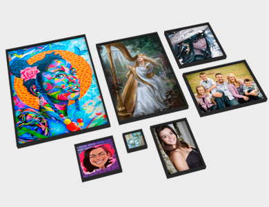 Quadro Decorativo com Moldura Caixa Alta com Acetato Adesivado com Laminação Fosca 60x40cm - 4x0 - 1 unid