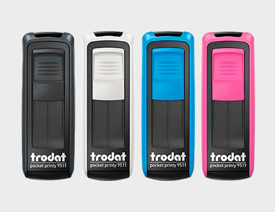 Carimbo de Bolso Trodat ® 9511 38x14mm - 1x0 - 10 unid