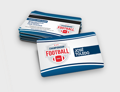 Cartões/Convites com Dados Variáveis em PVC 0,76mm Cristal 8,5x5,4cm - 4x0 - 1 unid